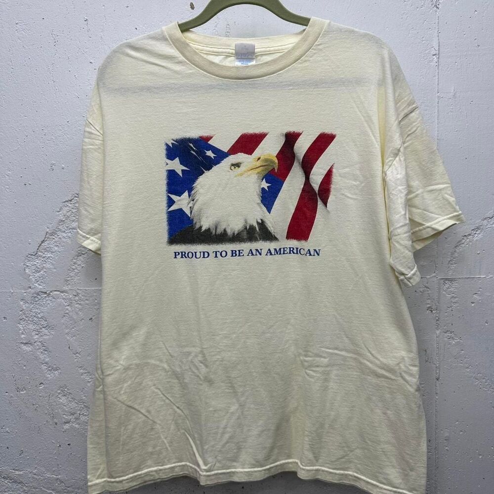Proud to be an American Bald Eagle Fourth 4th of July Graphic T-Shirt